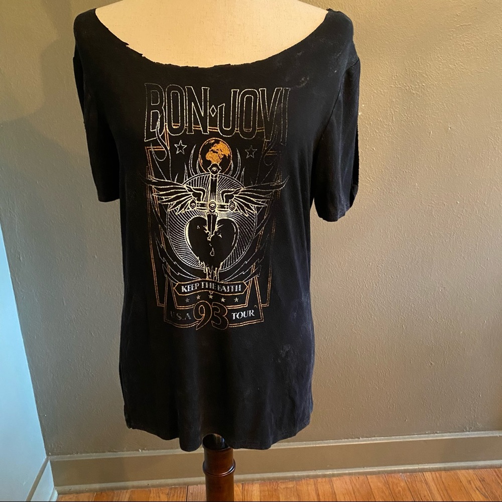 Destructed Bon Jovi Band Tee